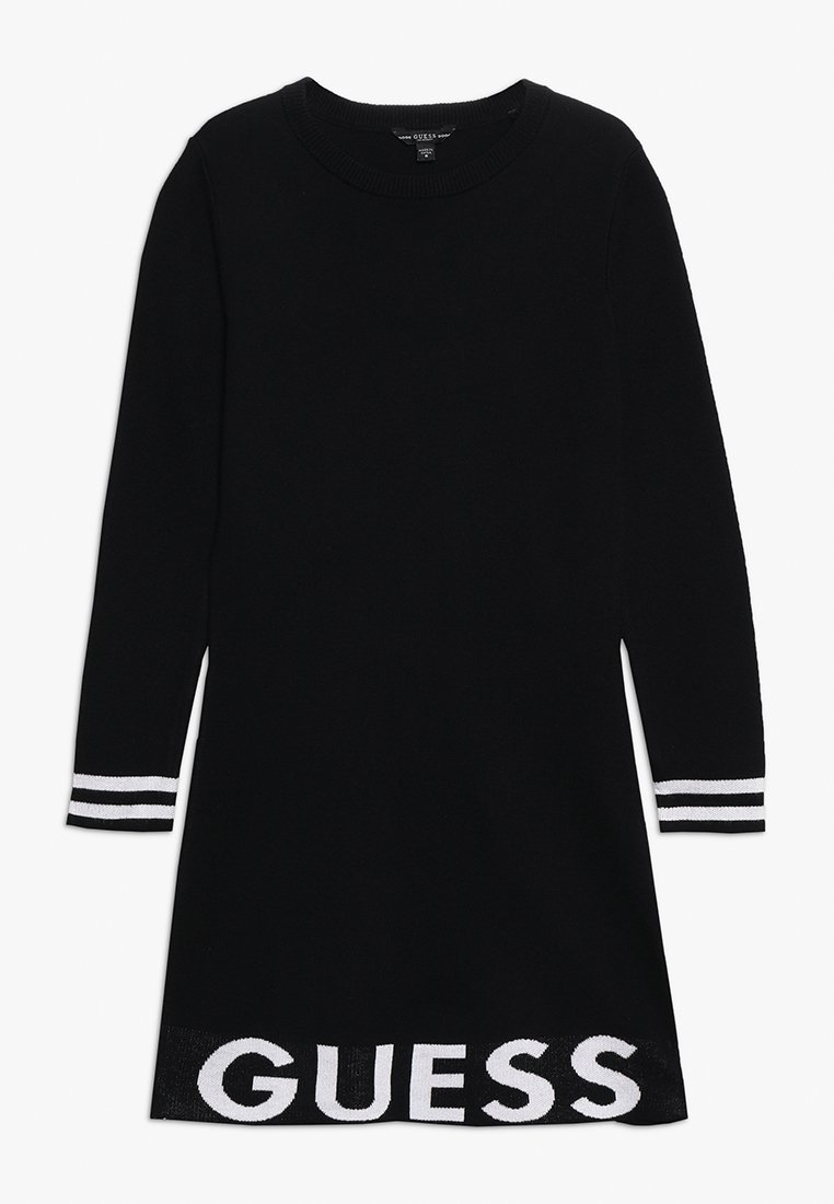 Guess JUNIOR DRESS Stickad klänning jet black Zalando.se Guess JUNIOR DRESS Stickad klänning jet black Zalando.se