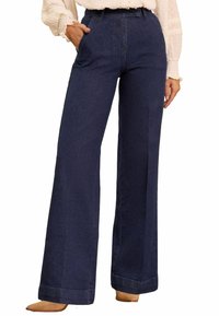 Love & Roses - Flared Jeans - indigo blue Thumbnail Image 1