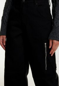 EDITED Relaxed fit -farkut - black