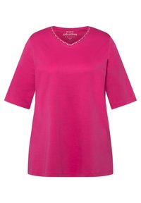Ulla Popken T-Shirt basic - grass green/grün