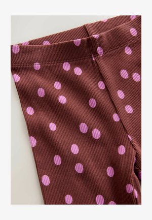 Next, REGULAR FIT - RIBBED LEGGINGS - Leggings - Hosen - brown pink spot