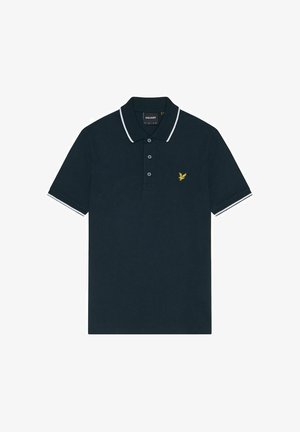 Lyle & Scott, LYLE & SCOTT SS POLO SHIRTS TIPPED POLO SHIRT - Polo shirt - w dark navy white