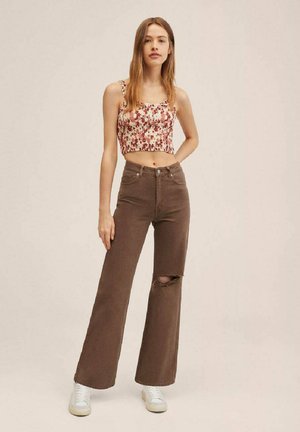 Bootcut jeans - marron