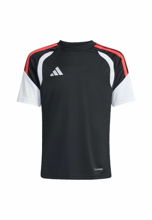 TIRO LEAGUE UNISEX - T-Shirt sport - black   semi lucid red
