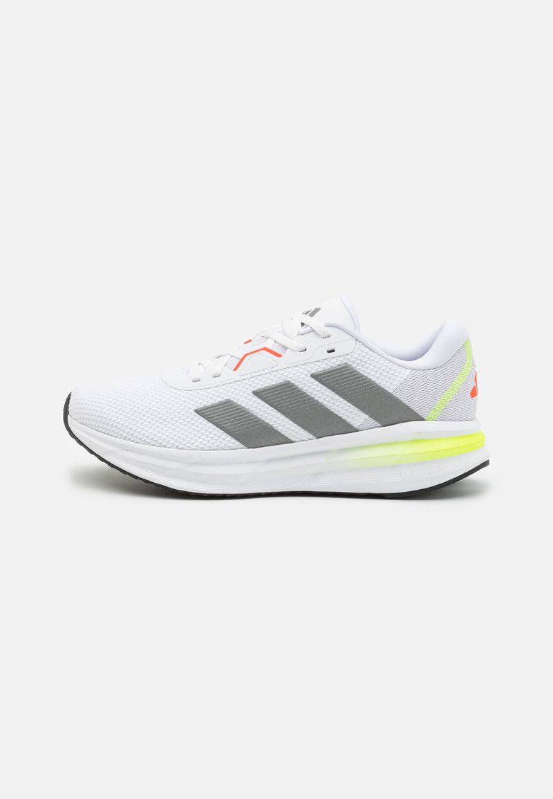 adidas Performance GALAXY 7 M - Maanteejooksu jalatsid - footwear white/iron metallic/lucid lemon