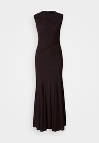 DROPPED WAIST DRESS - Maxikjole - dark brown