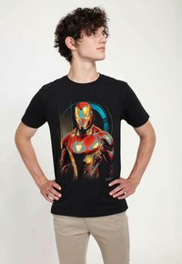 Henry Tiger AVENGERS: INFINITY WAR IRONMAN GLOW UNISEX - T-shirt print - black