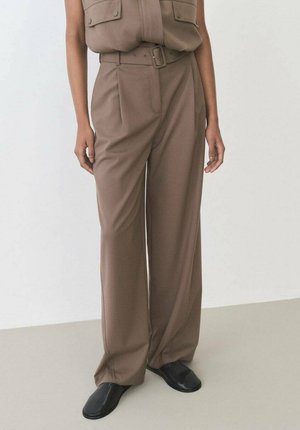 Mango OLIANA - Trousers - brown
