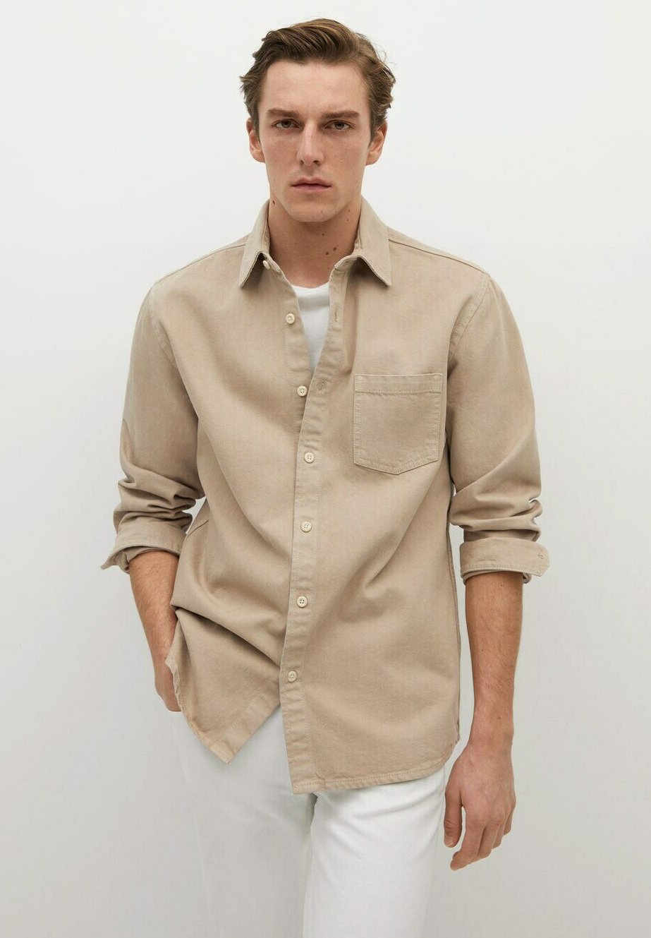 camicia beige