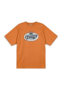 Grimey CAMISETA  MADRI HEAVYWEIGHT - Camiseta estampada - naranja