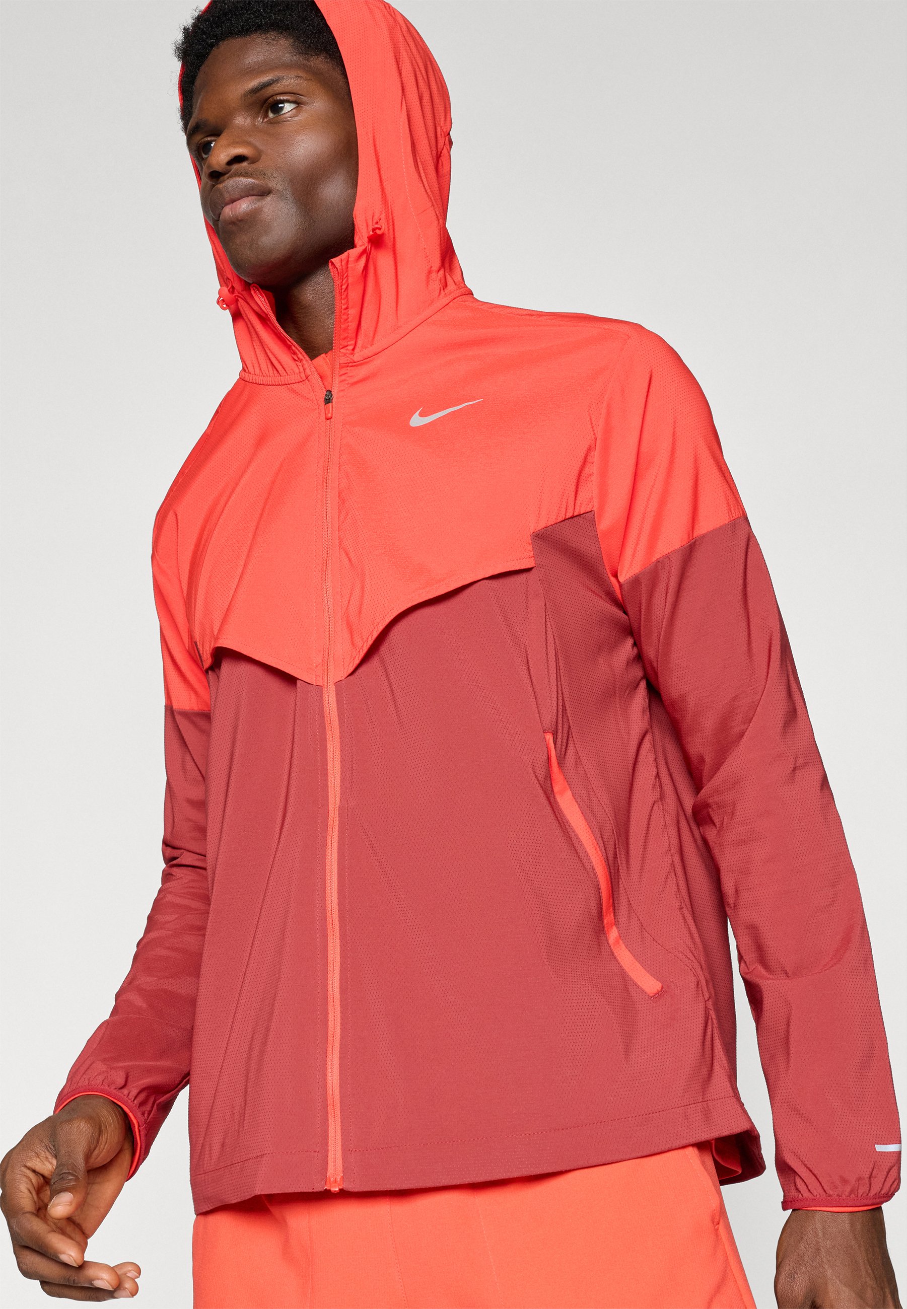 red nike parka