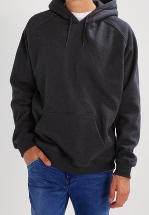 Hoodie - mottled dark grey