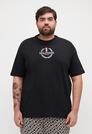 GLOBAL STRIPE WREATH TEE - Print T-shirt - black