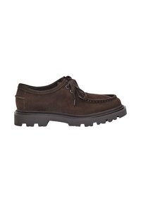 Pantofi casual cu șiret - brown