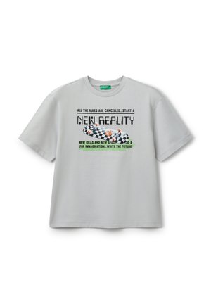 United Colors of Benetton WITH FRONT  - T-shirt print - grey