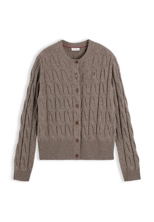 Tommy Hilfiger, SOFT WOOL CARDI - Жилетка - hot coco heather