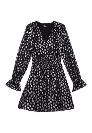 The Kooples SHORT WITH HEARTS - Cocktailkleid/festliches Kleid - black silver