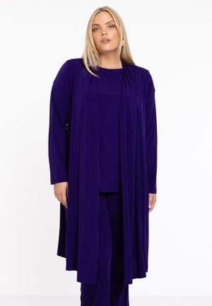 YOEK LONG FIT - Strickjacke - purple