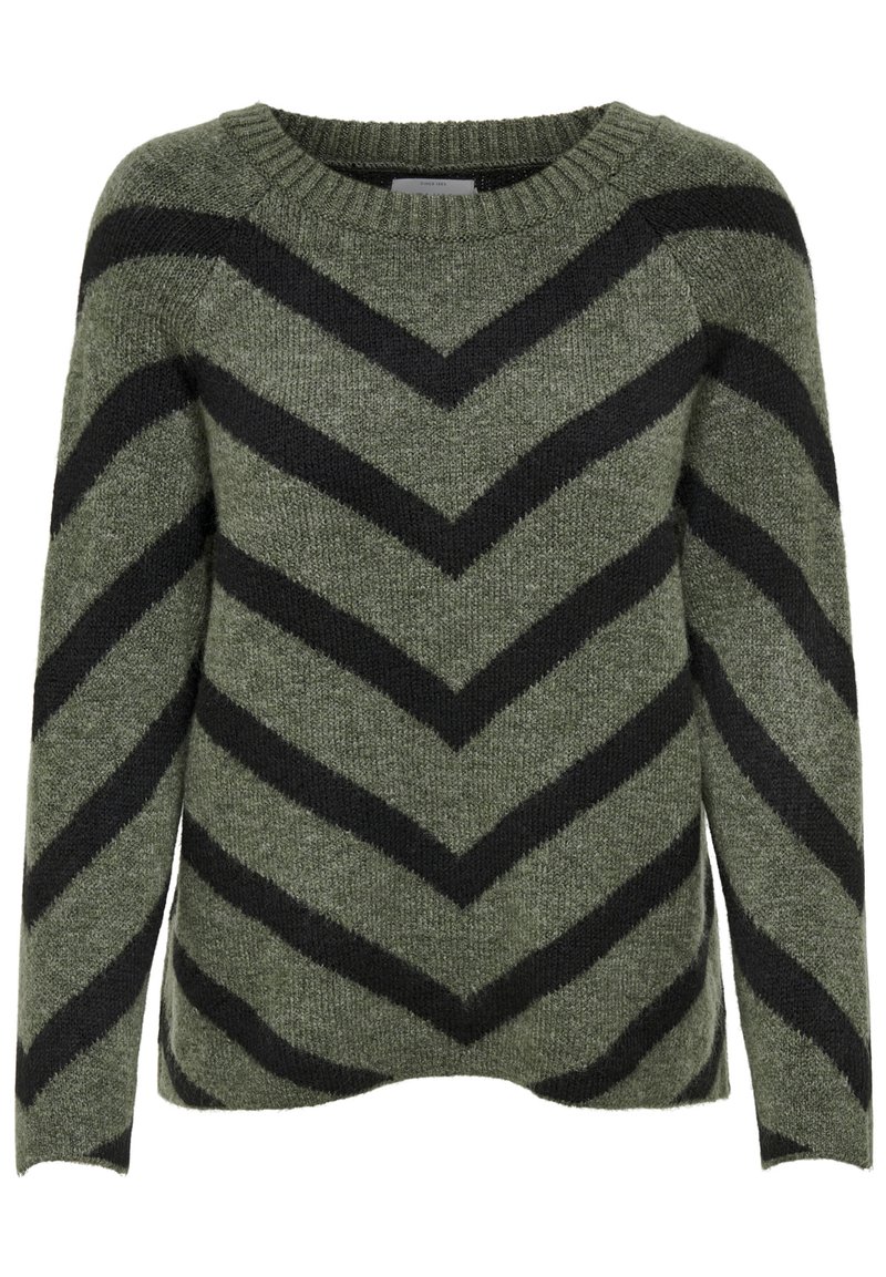 ONLY Trui - lizard/ black/donkergroen - Zalando.be