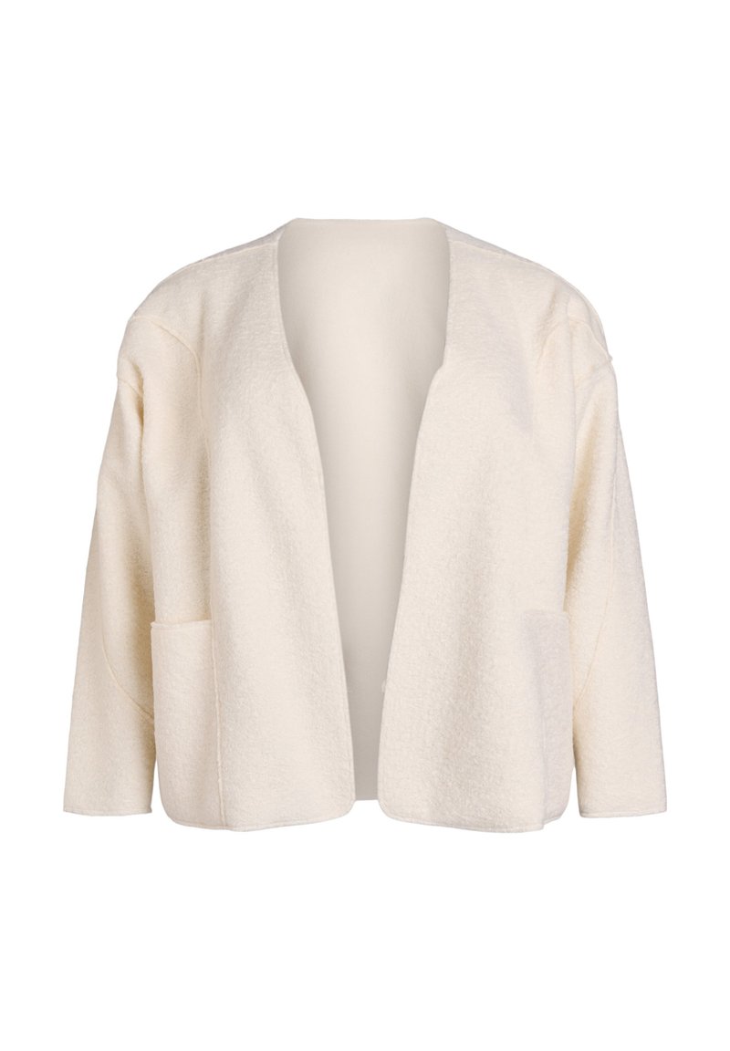 Zizzi LOCKERER MIT TASCHEN - Kardigan - whisper white/valkjas - Zalando.ee