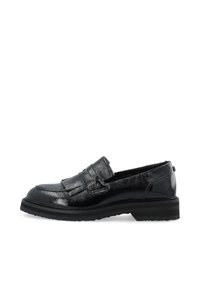 Ca'Shott - CASBETTY LOAFER W. FRINGES PATENT - Polobotky - black Miniatura obrázku 1