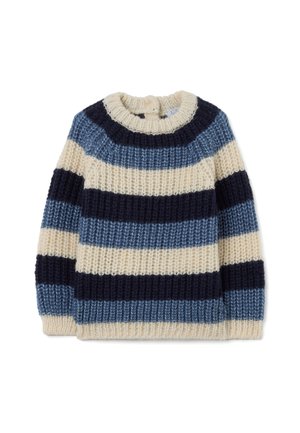 Pullover - blue beige