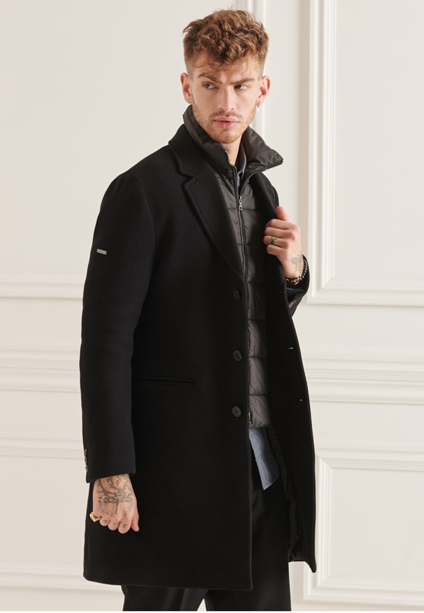 Superdry Classic coat - black - Zalando.de