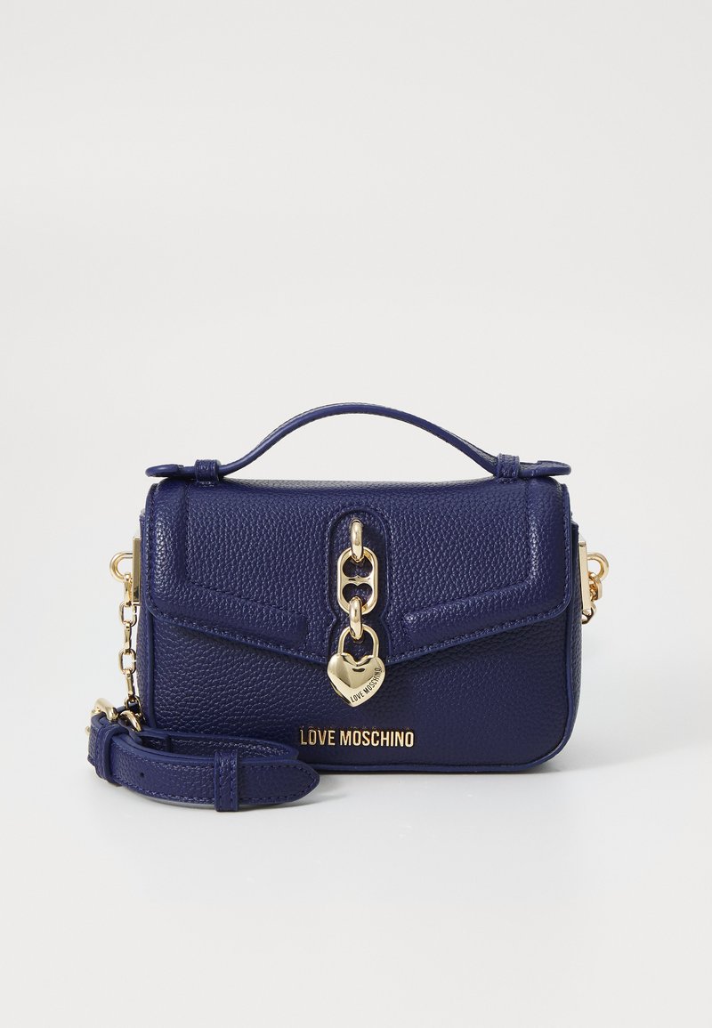 Love Moschino CHAIN DETAIL - Borsa a mano - blue