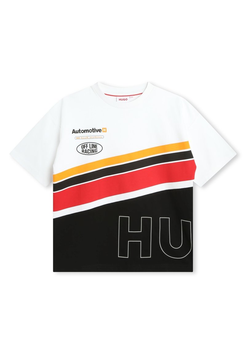 HUGO Kids T-shirt print zwart