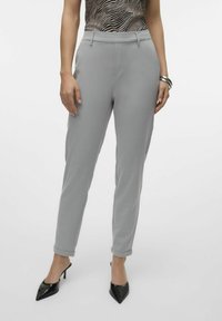 Vero Moda VMMAYA MONE TAILOR  NOOS - Broek - light grey melange