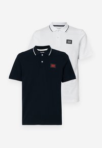 JJHUDSON 2 PACK - Polo shirt - white/sky captain