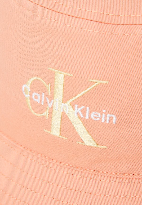 MONOLOGO EMBROIDERY BUCKET HAT - Hat - powder orange3