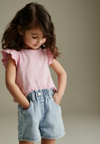 Next REGULAR FIT - Short en jean - denim light wash