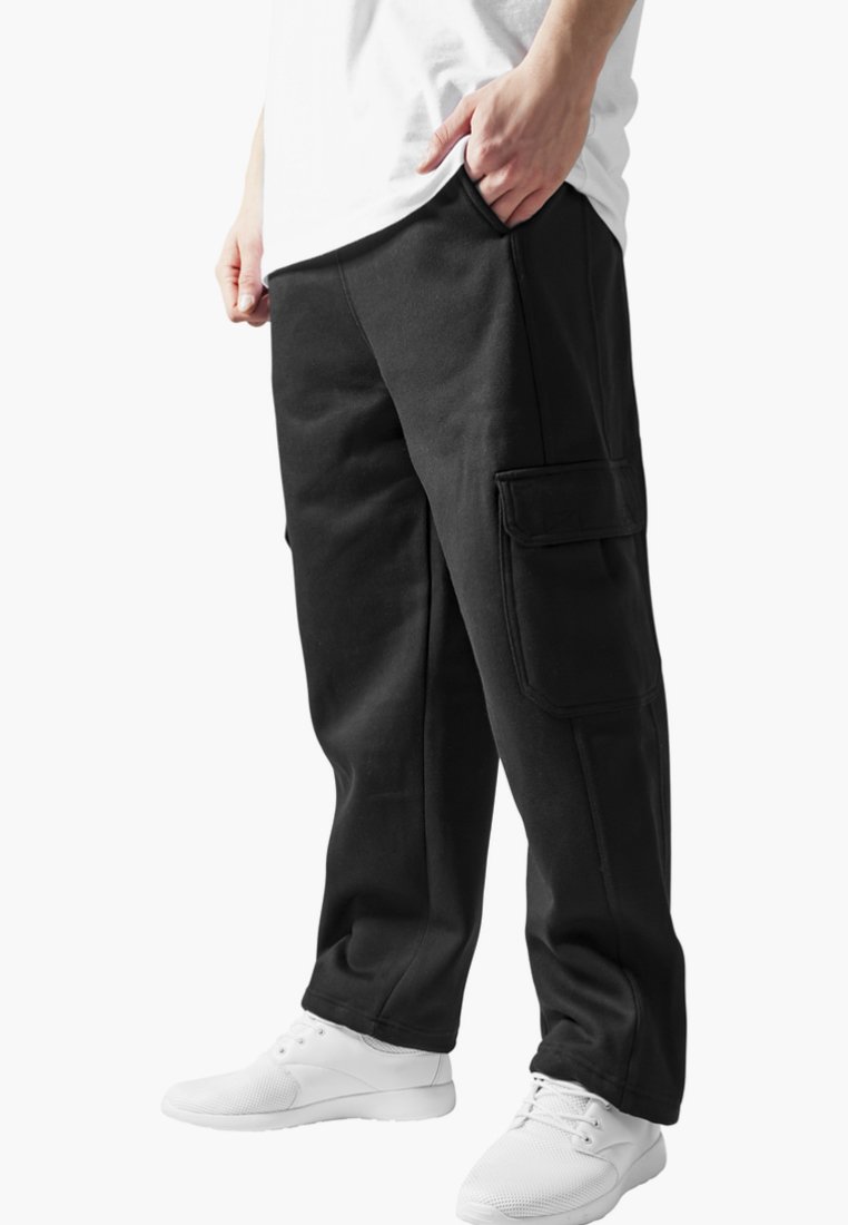 Urban Classics Oldalzsebes nadrágok - black