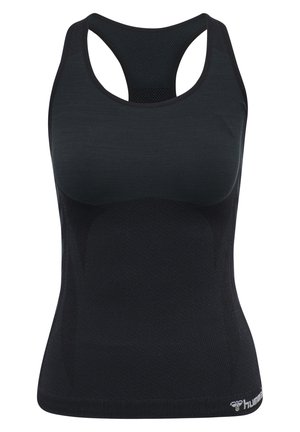 Hummel SEAMLESS - Top - black melange
