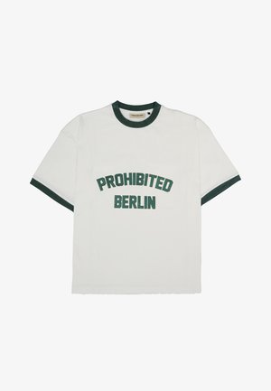 RUSH CONTRAST TEE - Nyomott mintás póló - green