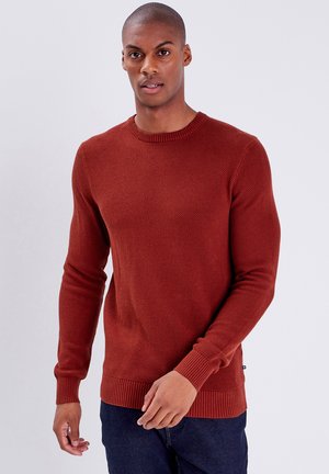 BONOBO Jeans MIT LANGEN ÄRMELN - Strickpullover - marron cognac