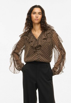 Hemdbluse - chocolate brown