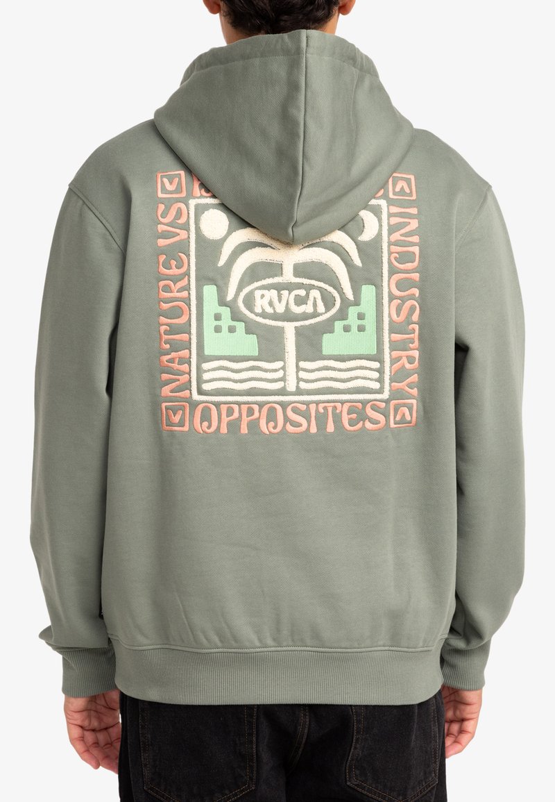 RVCA Jersey con capucha - mottled green