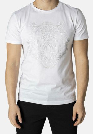 SLIM FIT - T-shirt con stampa - white