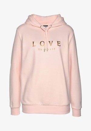 Pulover s kapuco - hellrosa