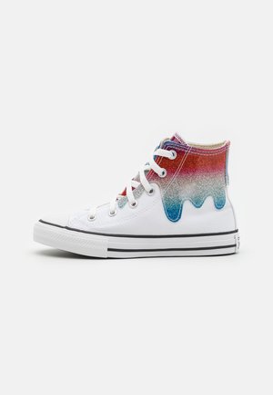 CHUCK TAYLOR ALL STAR GLITTER DRIP - Sneakers alte - white/natural ivory/red