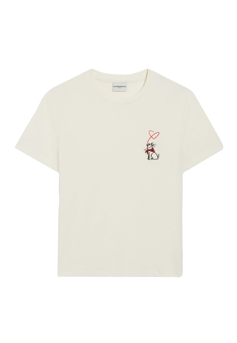 CLAUDIE PIERLOT T-shirt print crème