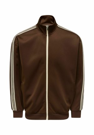 ONSRIBER RLX LS ZIP TRACK - Zip-up sweatshirt - potting soil