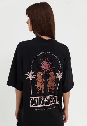 Even&Odd Print T-shirt - black