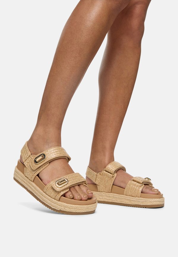 Plateausandalette - open natural