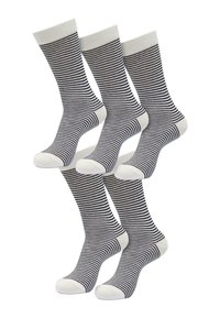 UNISEX STRIPE 5 PACK - Zeķes - whitesand black