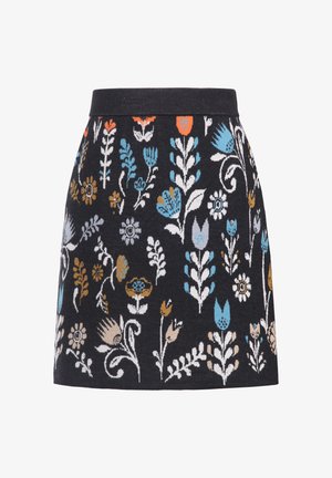 Ivko, SKIRT WILD GARDEN - A-line skirt - black