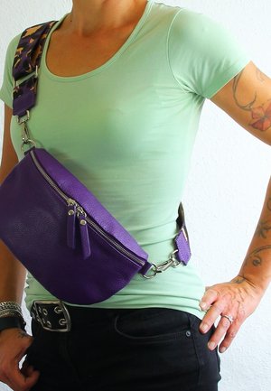 DrachenLeder Heuptas - violett mehrfarbig