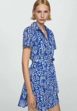 Mango TROPEZ - Robe chemise - blue